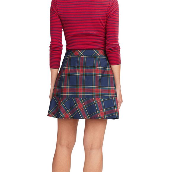 Vineyard Vines Jolly Plaid Party Ruffle Skirt NWT - Picture 4 of 15